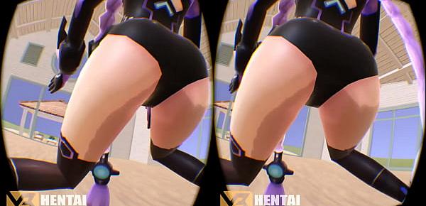  Hyperdimension Neptunia - Purple Heart in 3D SBS